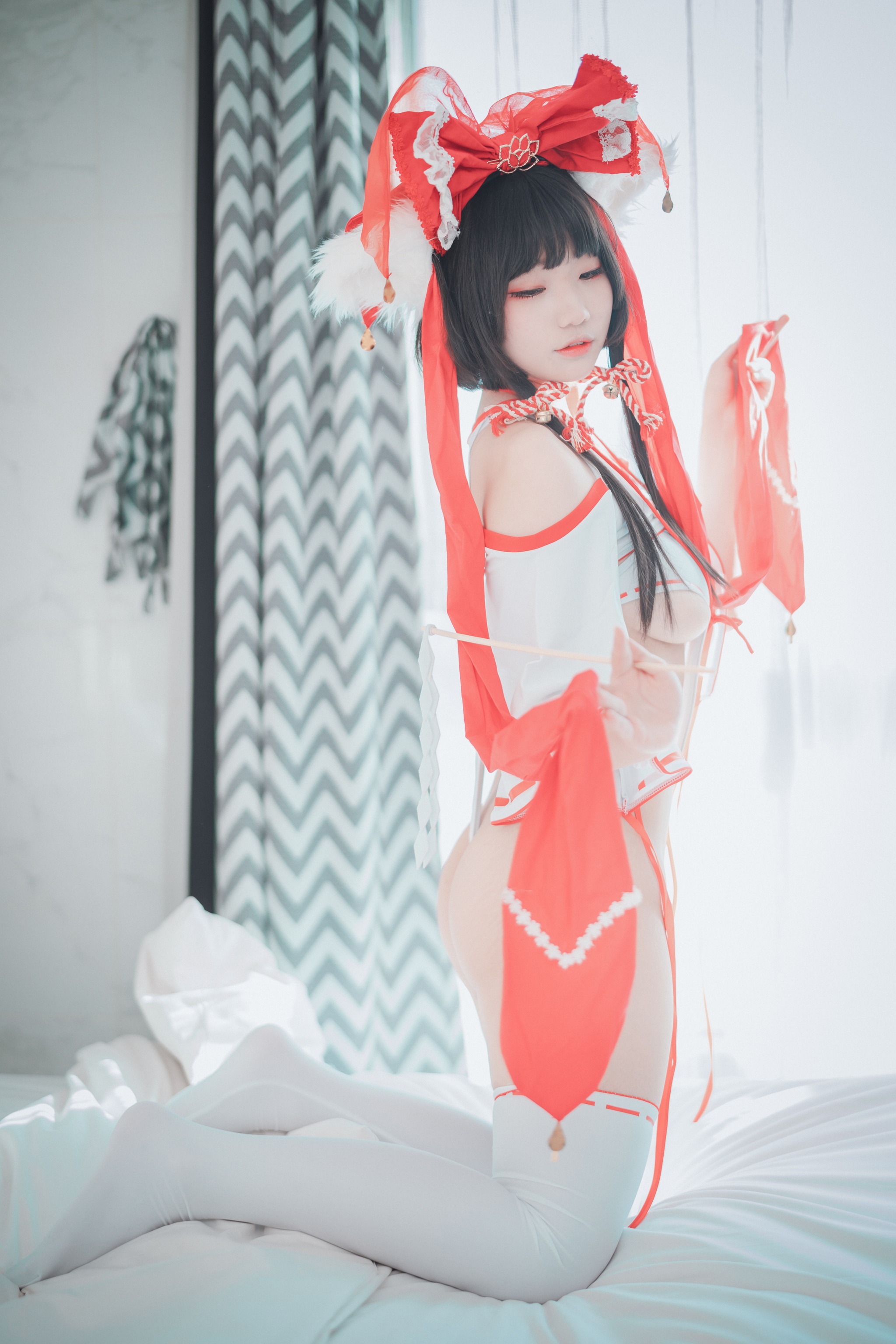 图片[1]-Mimmi(밈미) – NO.038 DJAWA Photo – Kitsune Miko Ver B[93P]-XikXak